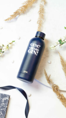 Boca za vodu/Thermos - Gym? I heard gin! (tamno plava) 500ml