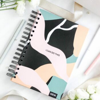 Bullet Journal / Istočkana bilježnica, tvrdi spiralni uvez - I can do this