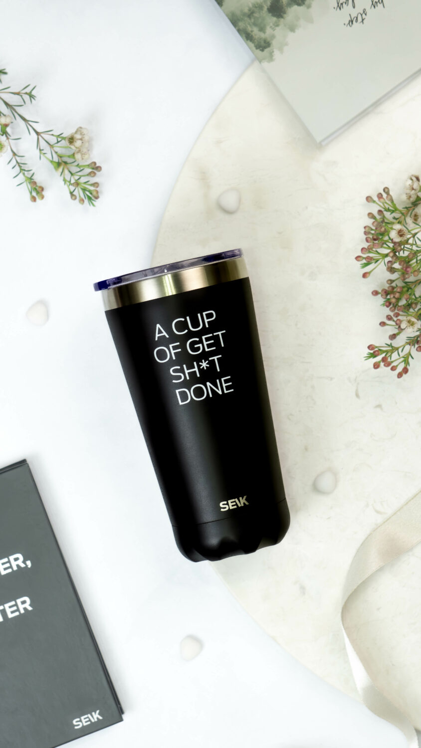 Thermos šalica - A cup of get shit done 350ml
