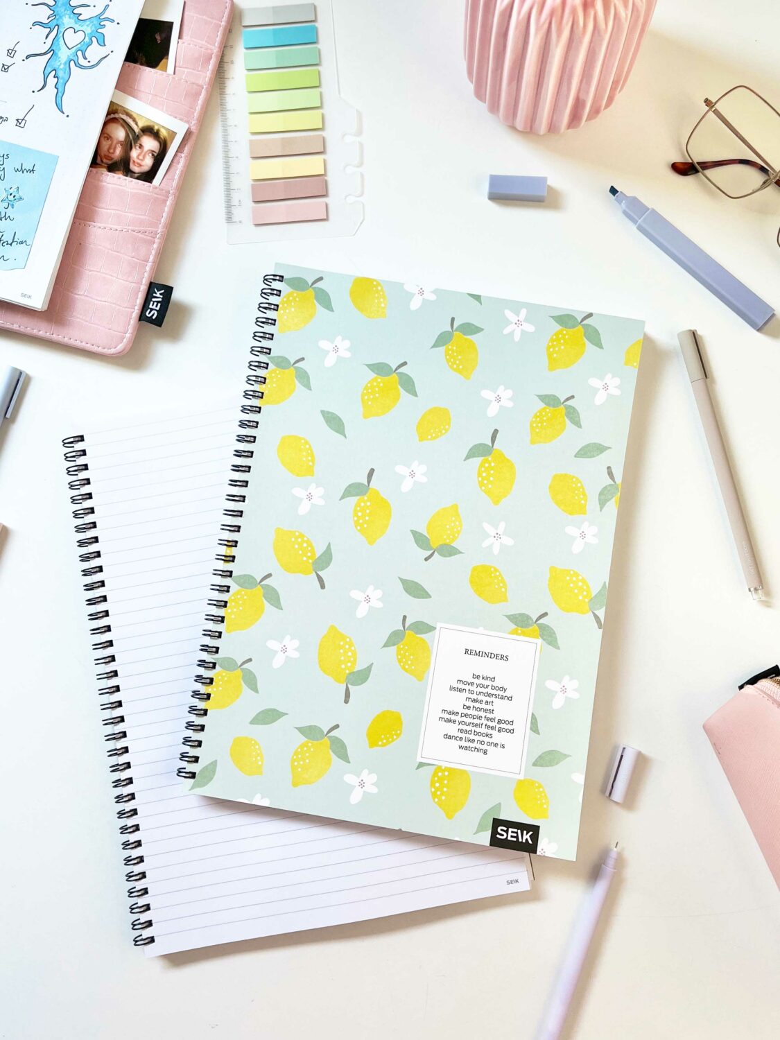 A4 bilježnica spiralnog uveza – Lemons