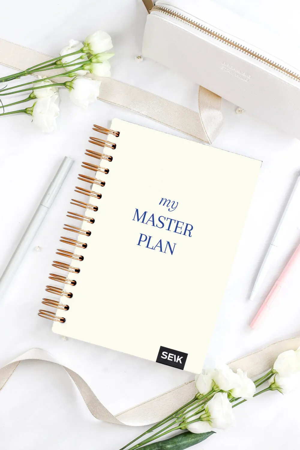 Bullet Journal / Istočkana bilježnica, tvrdi spiralni uvez - My Master Plan