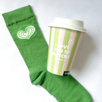 I love you so Matcha čarape