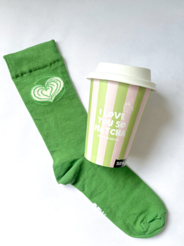 I love you so Matcha čarape