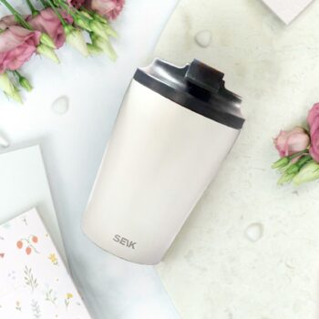 Termosica za kavu od čelika - Beige (350ml)