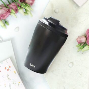 Termosica za kavu od čelika - Black (350 ml)