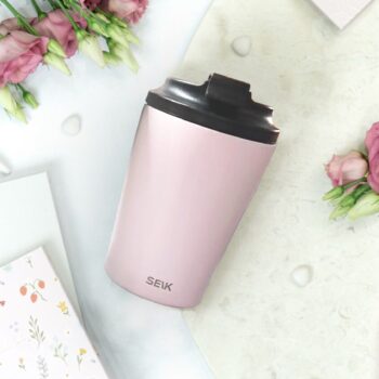 Termosica za kavu od čelika - Pink (350ml)