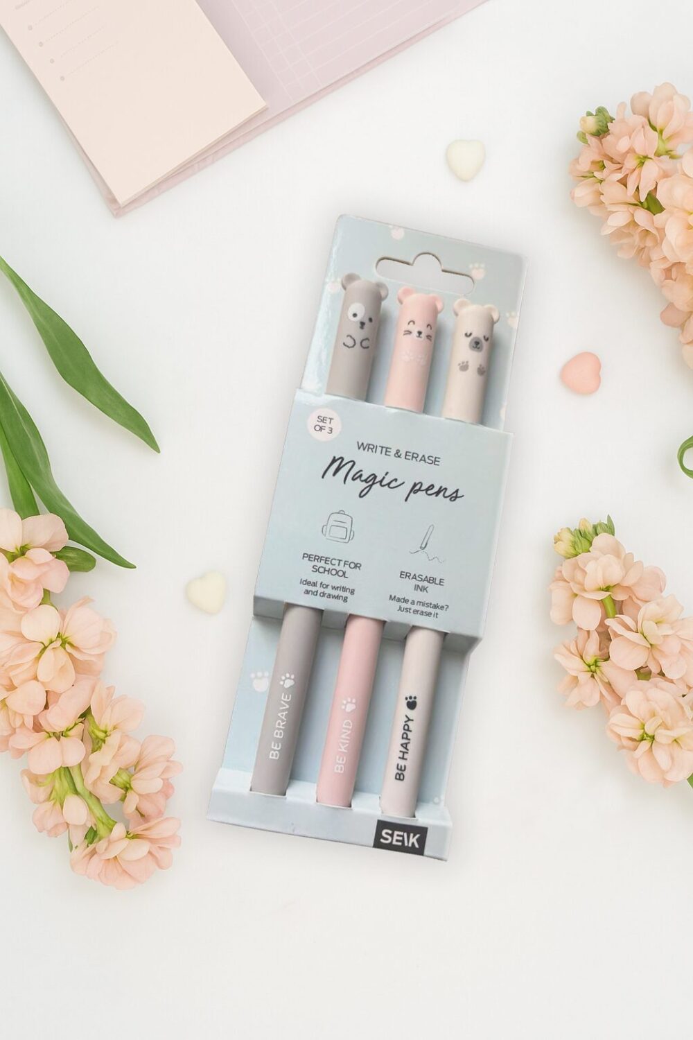 Piši briši olovka– Vesele životinje (3 kom)