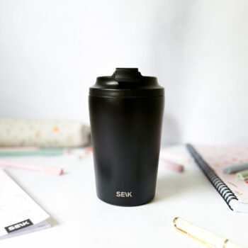 Termosica za kavu od čelika - Black (350 ml)