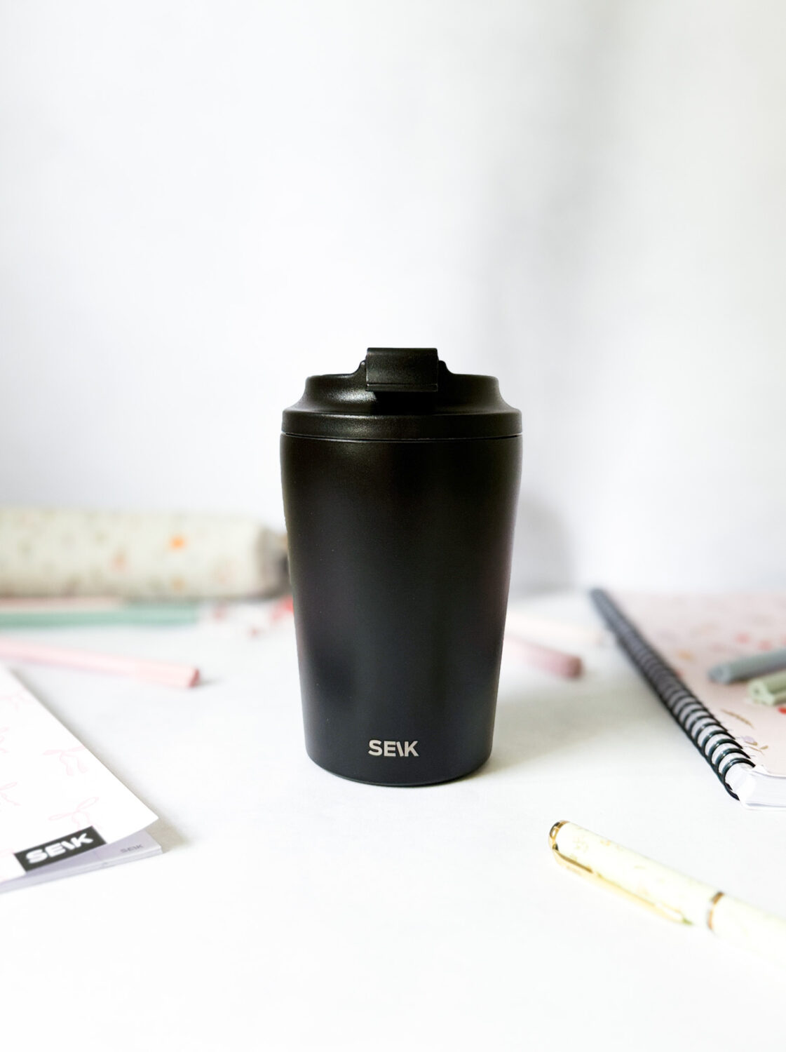 Termosica za kavu od čelika - Black (350 ml)