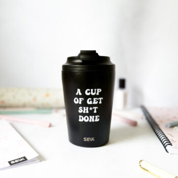 Termosica za kavu od čelika - Get Sh*t Done (350ml)