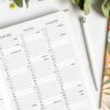 Tegude kalendar planer - šumsko zelena 2026 (vertikalni tjedni pregled) - Slika 12