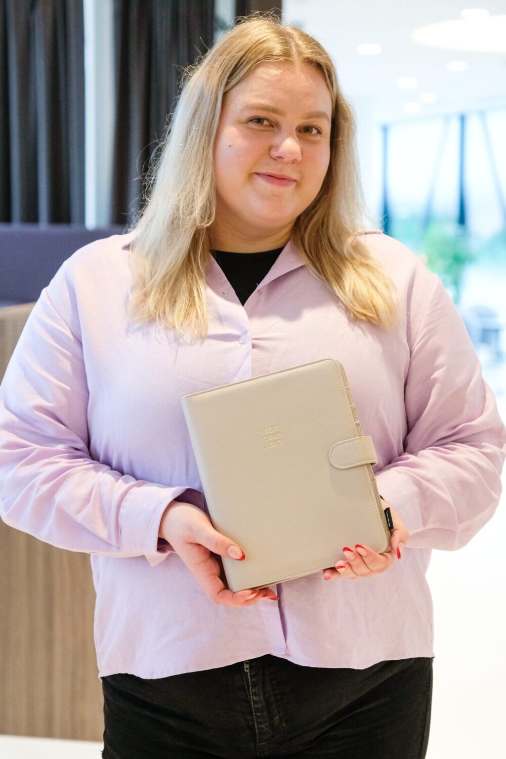 Registrator prstenastog uveza, premium umjetna koža - Planer Veseli kalendar 2026 (bež) (Copy) - Slika 2