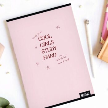 A5 pisanka na kvadratiće (36 listova) - cool girls study hard